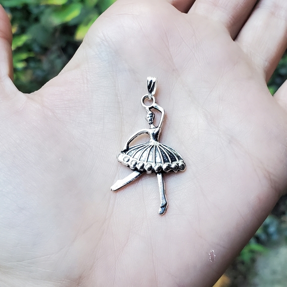 New Silver Ballerina Pendant - Picture 2 of 6
